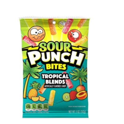 Sour Punch Tropical Bites 142G