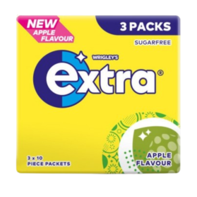 Extra 3pk Apple Flavour 42g