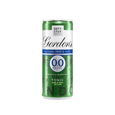 GORDONS 250ML ZERO 250ML