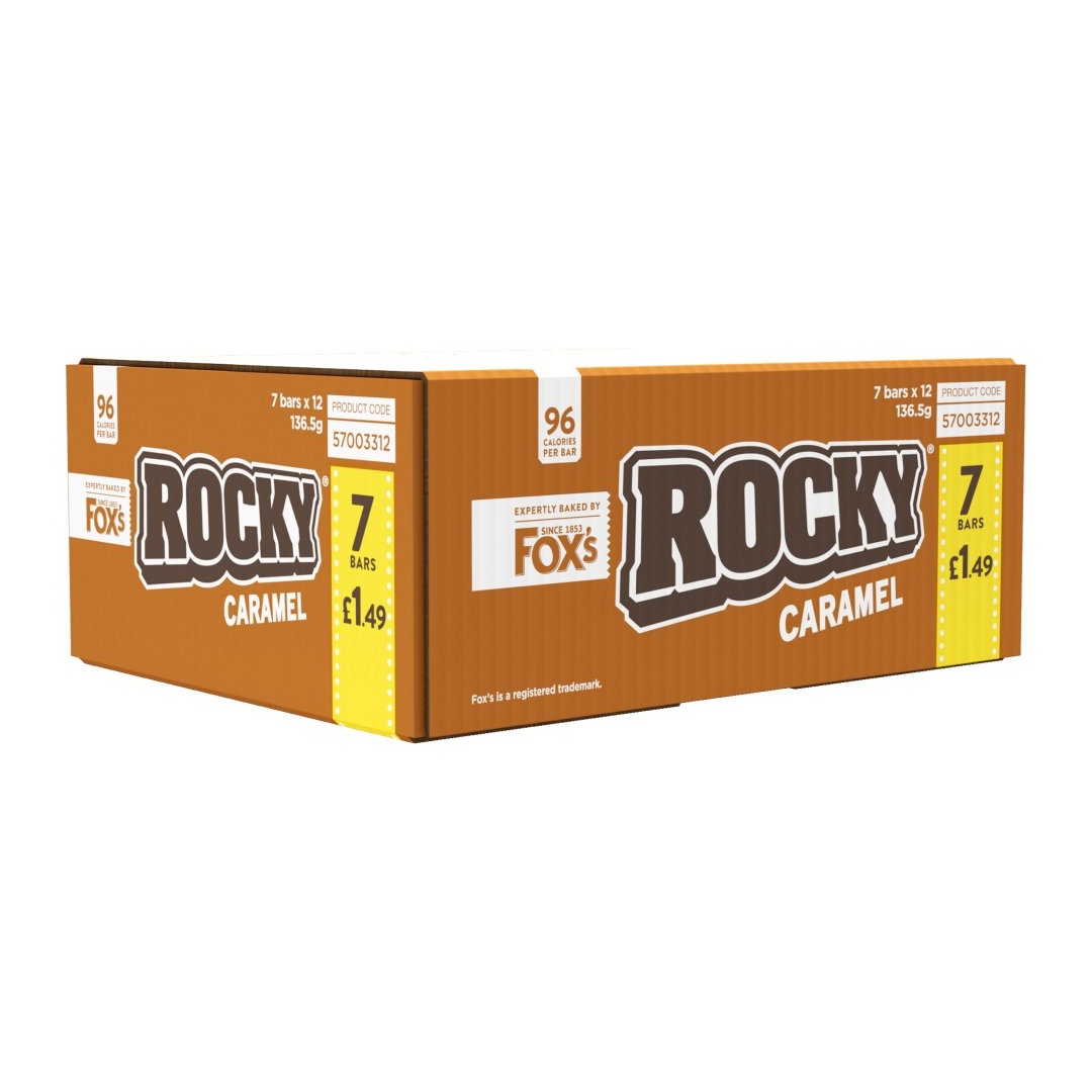 FOX'S ROCKY CARAMEL 7 BARS 136.5G
