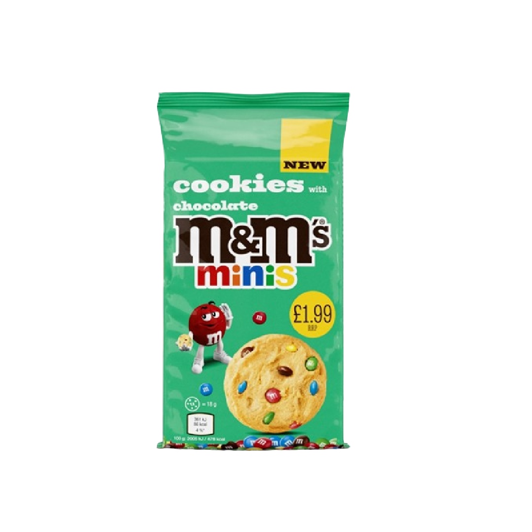M&M MINIS 144G COOKIES WITH CHOCOLATE