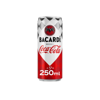BACARDI 250ML & COCA COLA
