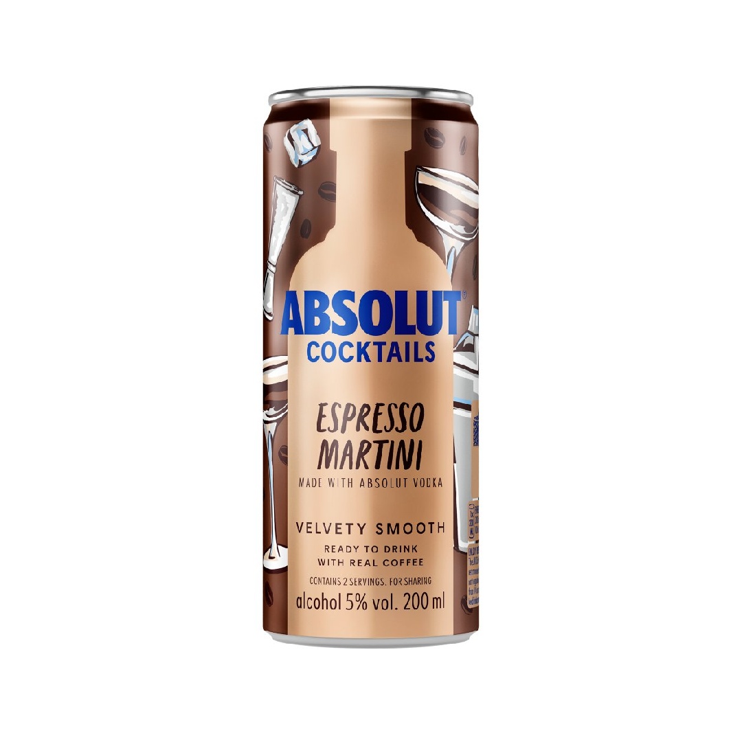 ABSOLUT 200ML ESPRESSO MARTINI