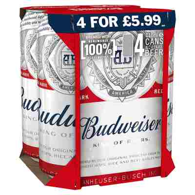 BUDWEISER 4X440ML