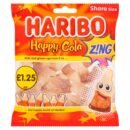 Haribo Happy Cola Zing Fizzy & Jelly Sweets Sharing Bag 140g