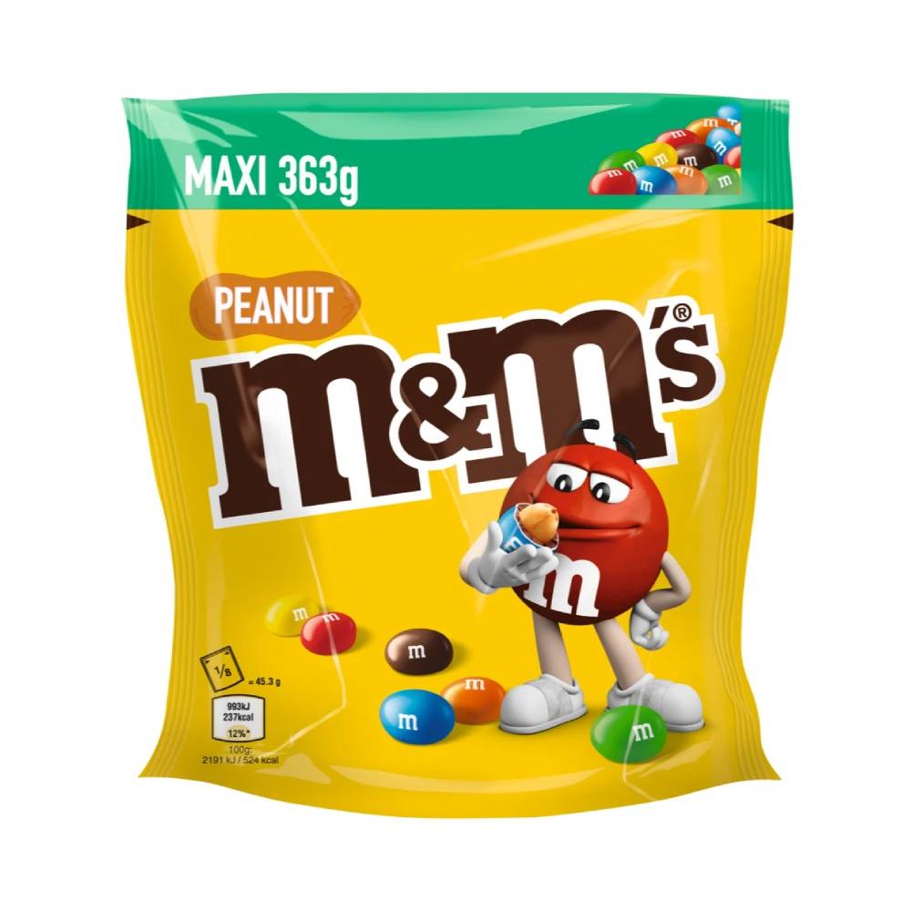 M&M'S PEANUT 363G MAXI BAG
