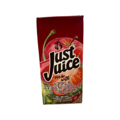 Just Juice 1Ltr Apple Strawy&Cher