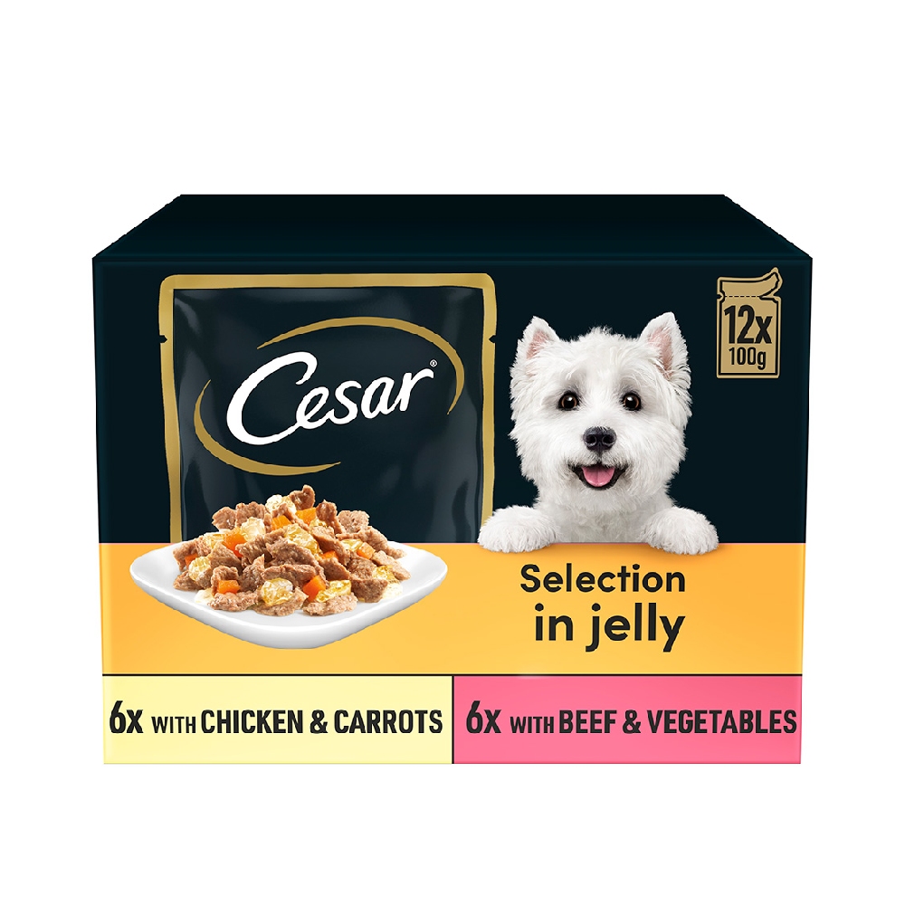 Cesar Mixed Selection in Jelly 12 x 100g
