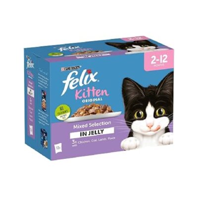 Felix Kitten Chunky in Jelly Mixed Variety 12 x 100g