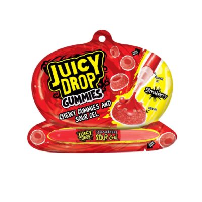 Juicy Drop Gummies Raspberry & Strawberry 57g