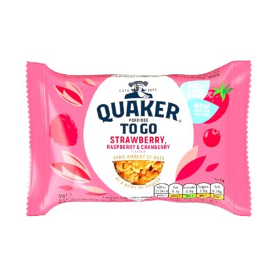 Quaker To Go Strawberry, Raspberry & Cranberry 55g