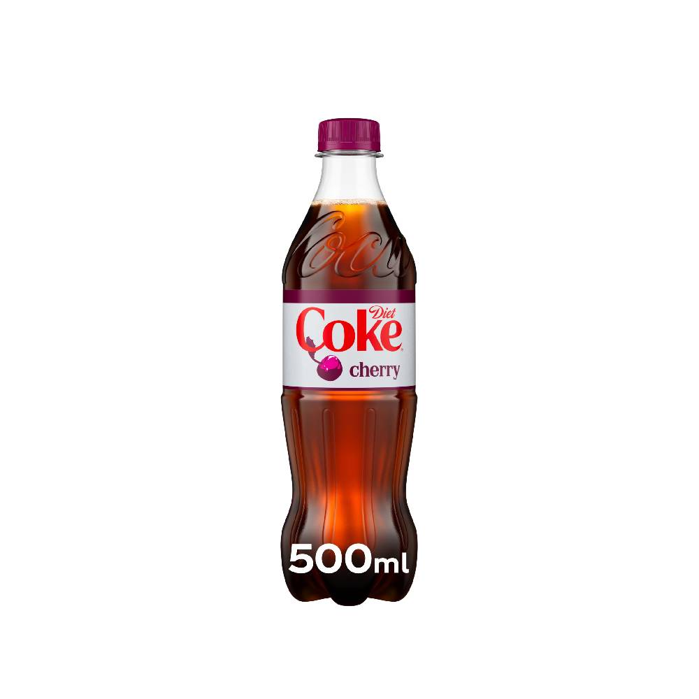 Diet Coke Contour PET 500ML Cherry